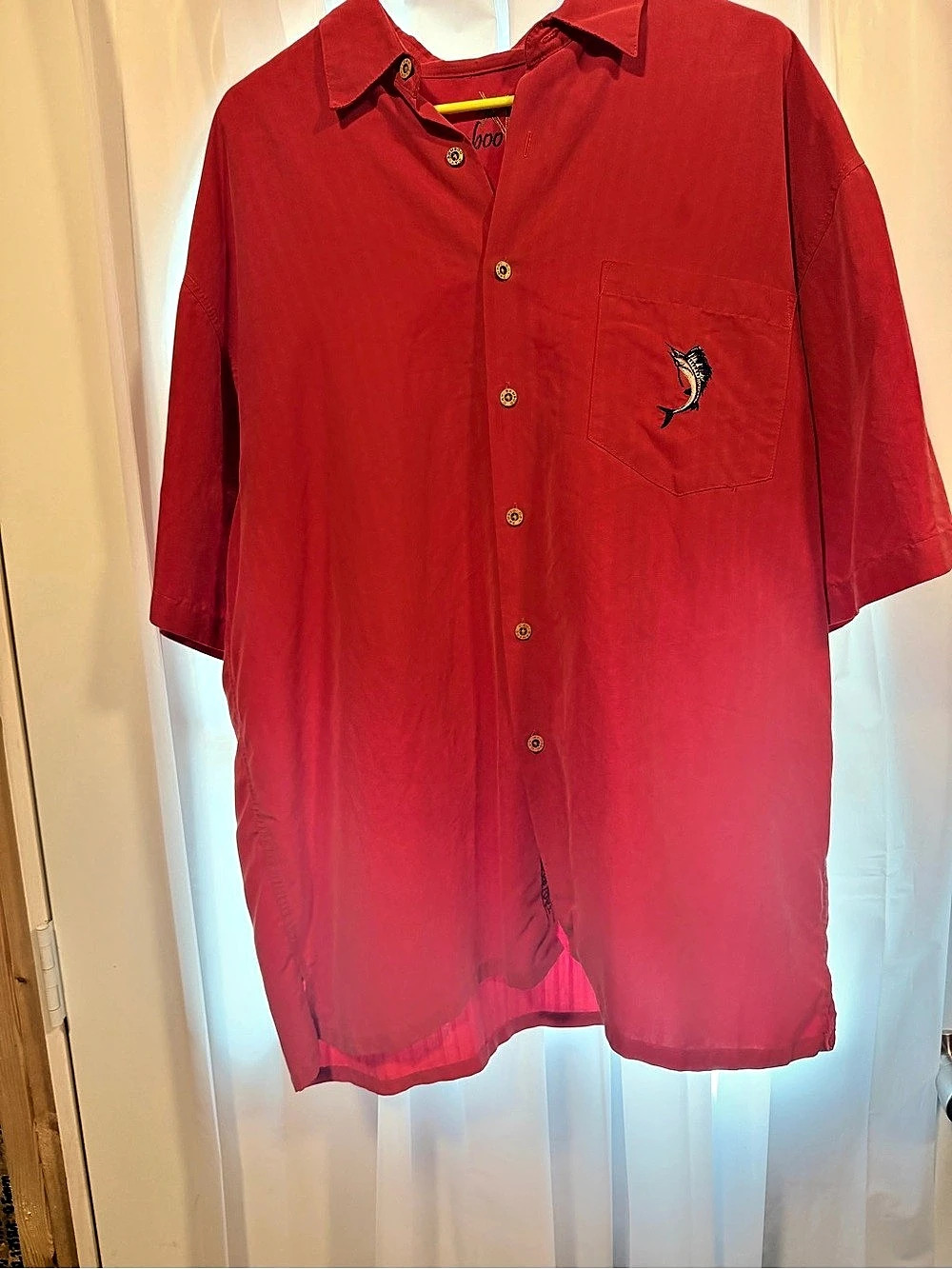 Bamboo Cay Mens SZ L 15th Annual Tequila Shootout Embroidered Camp Shirt Camp